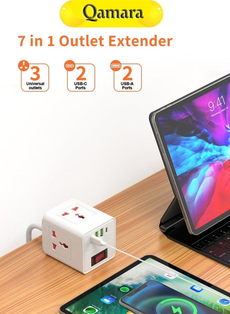 Qamara Smart Desktop Power Strip for Electronic Devices Charging - Image 3